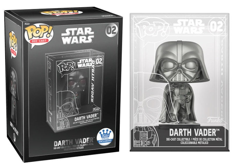 Funko Pop! Die-Cast Star Wars Darth Vader Funko Shop Chase Exclusive Figure #02