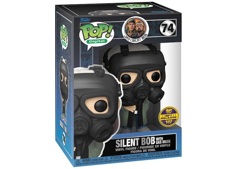 Funko Pop! Digital Jay & Silent Bob (Silent Bob with Gas Mask) Funko NFT Release Exclusive Figure #74 (LE 999)