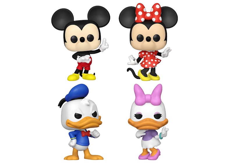Funko Pop! Disney 100 Mickey, Minnie, Donald and Daisy Walmart Exclusive 4-Pack