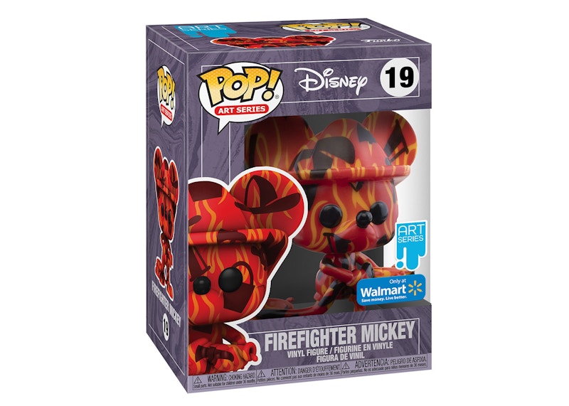 Funko Pop! Disney Artist Series Firefighter Mickey Walmart Exclusive Figure #19