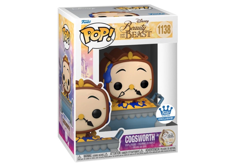 Funko Pop! Disney Beauty and The Beast Cogsworth Funko Shop Exclusive Figure #1138
