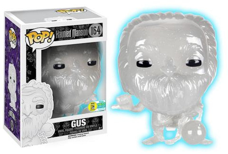 Funko Pop! Disney Haunted Mansion Gus (Glitter Glow White) SDCC Figure #164