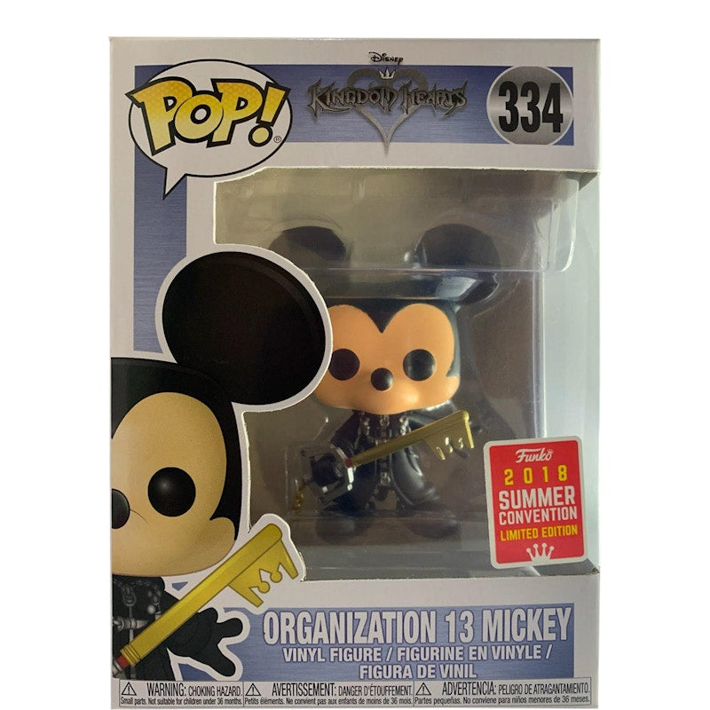 Funko Pop! Disney Kingdom Hearts Organization 13 Mickey Summer Convention Edition Figure #334