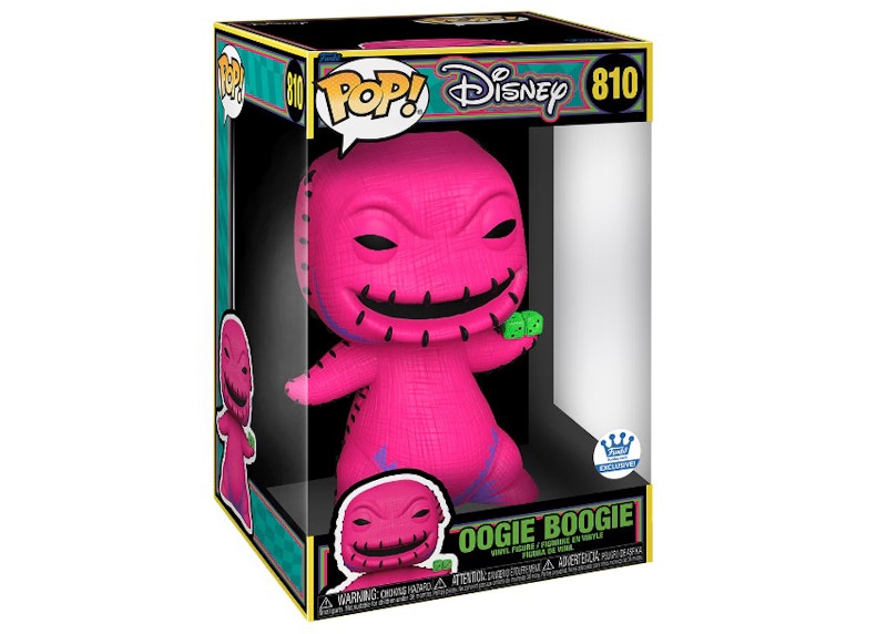 Funko Pop! Disney Oogie Boogie Black Light 10 Inch Funko Shop Exclusive Figure #810
