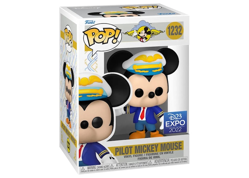 Funko Pop! Disney Pilot Mickey Mouse 2022 D23 Expo Exclusive Figure #1232