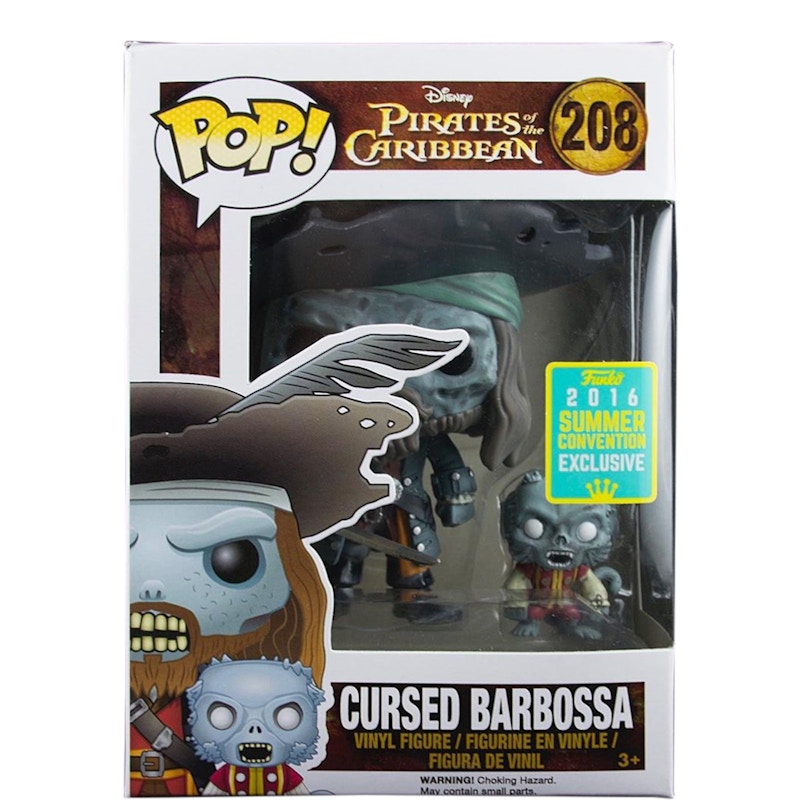 Funko Pop! Disney Pirates of the Caribbean Cursed Barbossa Summer Convention Exclusive Figure #208