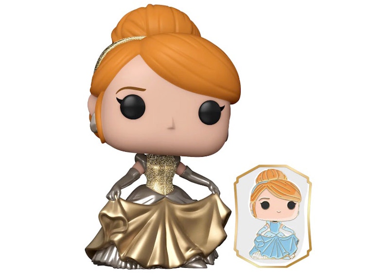 Funko Pop! Disney Princess Cinderella (With Pin) Funko Shop Gold Label Exclusive Figure #222