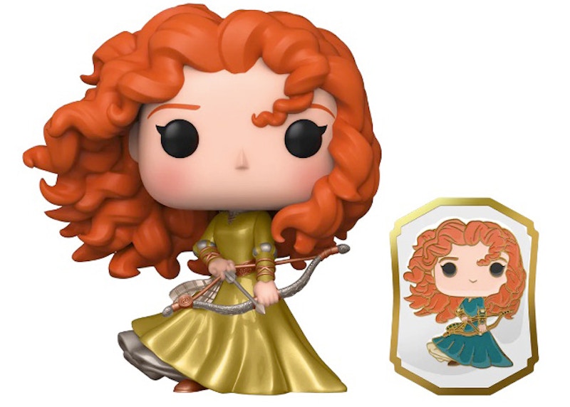 Funko Pop! Disney Princess Merida with Pin Gold Label Funko Shop Exclusive Figure #324