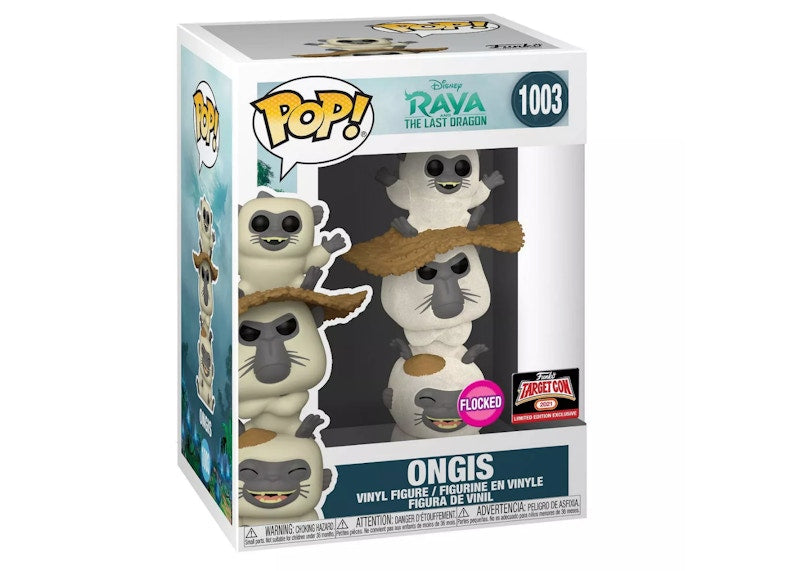 Funko Pop! Disney Raya The Last Dragon Ongis (Flocked) Target Con Exclusive Figure #1003