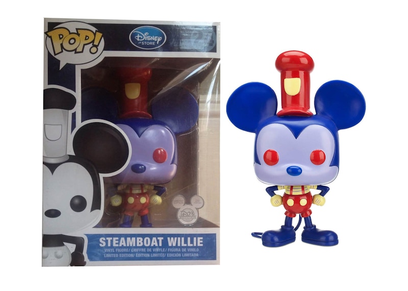 Funko Pop! Disney Steamboat Willie (Blue/Red) (Redux) D23 Expo Exclusive Figure #24