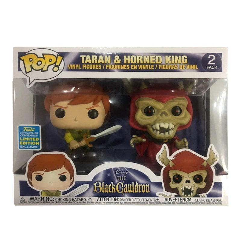 Funko Pop! Disney The Black Cauldron Taran & Horned King Summer Convention Edition 2 Pack