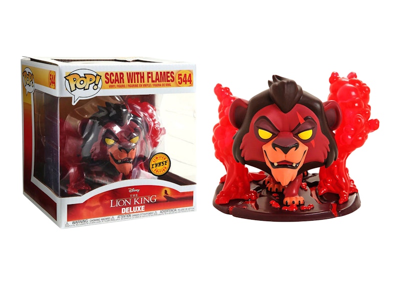 Funko Pop! Disney The Lion King Scar with Flames (Red) Chase Hot Topic Exclusive Figure #544