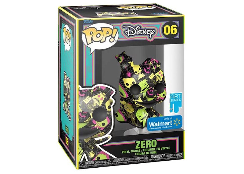 Funko Pop! Disney The Nightmare Before Christmas Zero Art Series Walmart Exclusive Figure #06