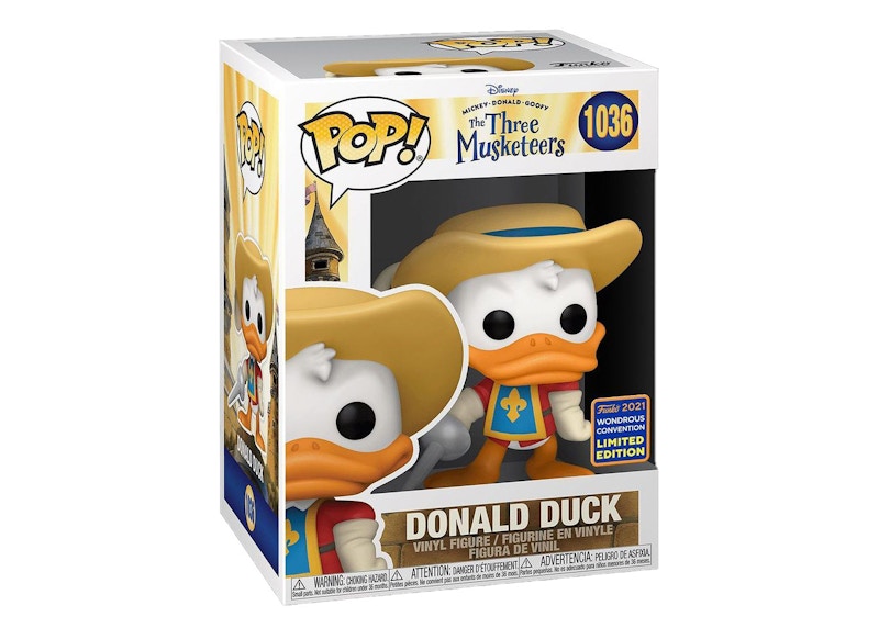 Funko Pop! Disney The Three Musketeers Donald Duck Funko Wondrous Convention Edition Figure #1036