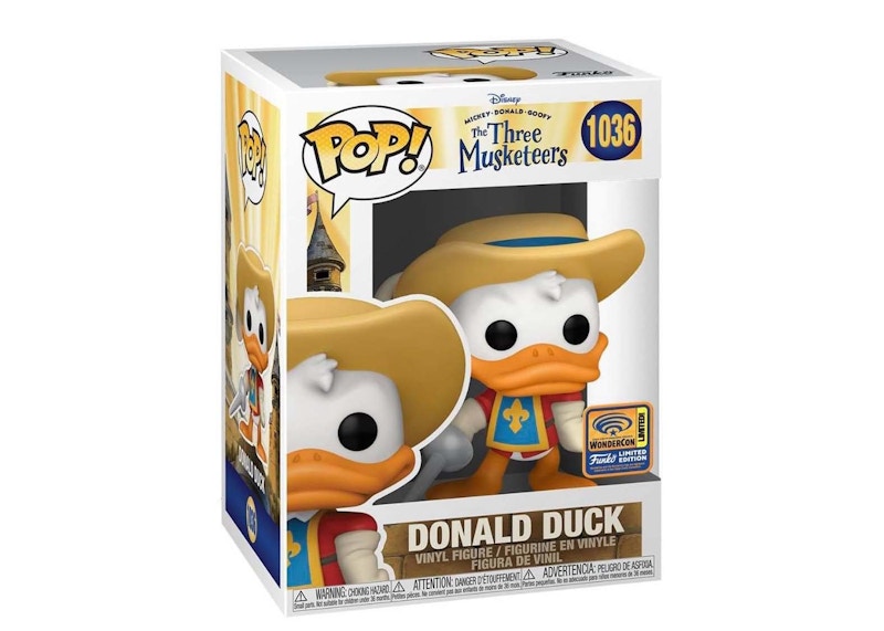 Funko Pop! Disney The Three Musketeers Donald Duck WonderCon Exclusive Figure #1036