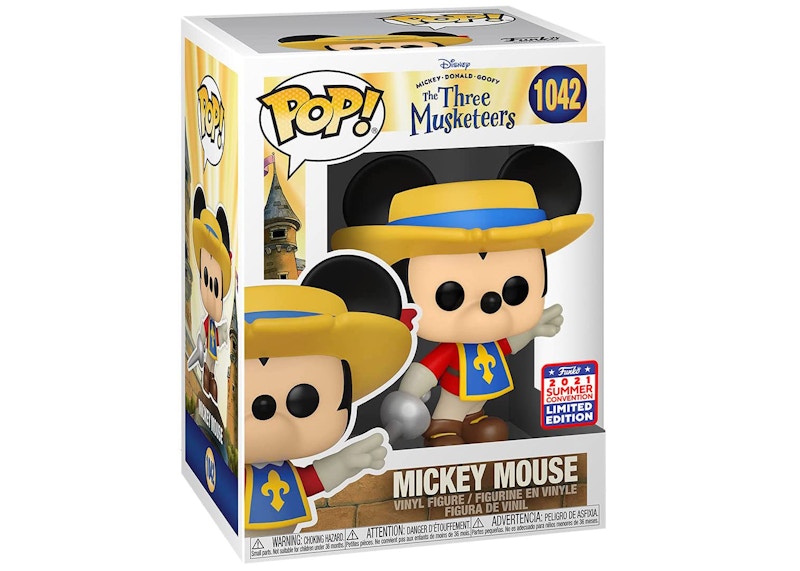Funko Pop! Disney The Three Musketeers Mickey Mouse 2021 Summer Convention Exclusive Figure #1042