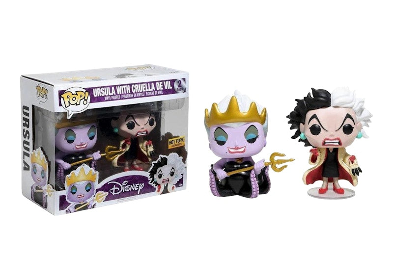 Funko Pop! Disney Ursula with Cruella De Vil Hot Topic Exclusive 2 Pack