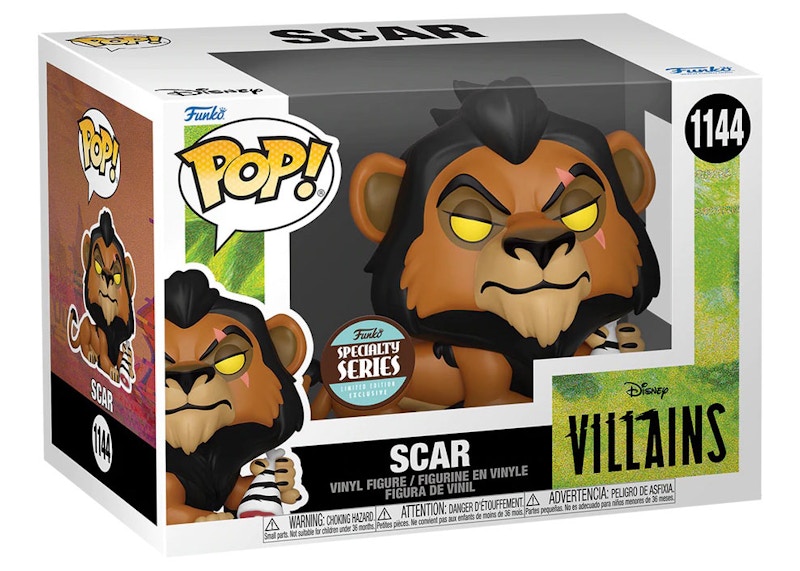 Funko Pop! Disney Villains The Lion King Scar Specialty Series Exclusive Figure #1144