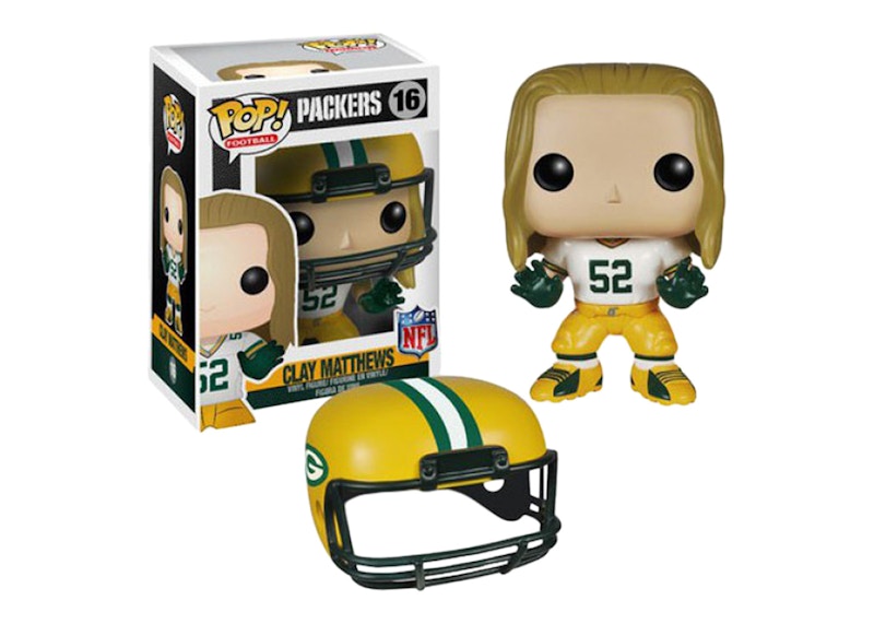 Funko Pop! Football Green Bay Packers Clay Matthews White Jersey Figure #16