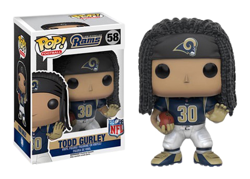 Funko Pop! Football Los Angeles Rams Todd Gurley Blue Jersey Figure #58