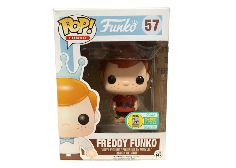 Funko Pop! Freddy Funko as Charlie Brown (Red Shirt) SDCC Figure #57