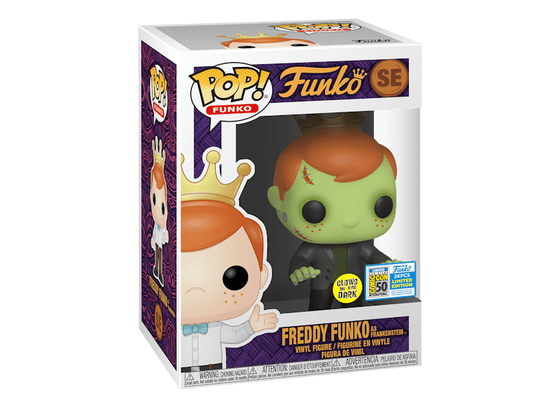 Funko Pop! Freddy Funko as Frankenstein (Glow in the Dark) SDCC Bobble- Head Figure SE