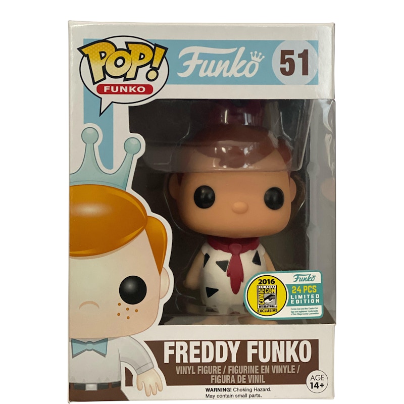 Funko Pop! Freddy Funko (as Fred Flintstone) (White) SDCC Figure #51