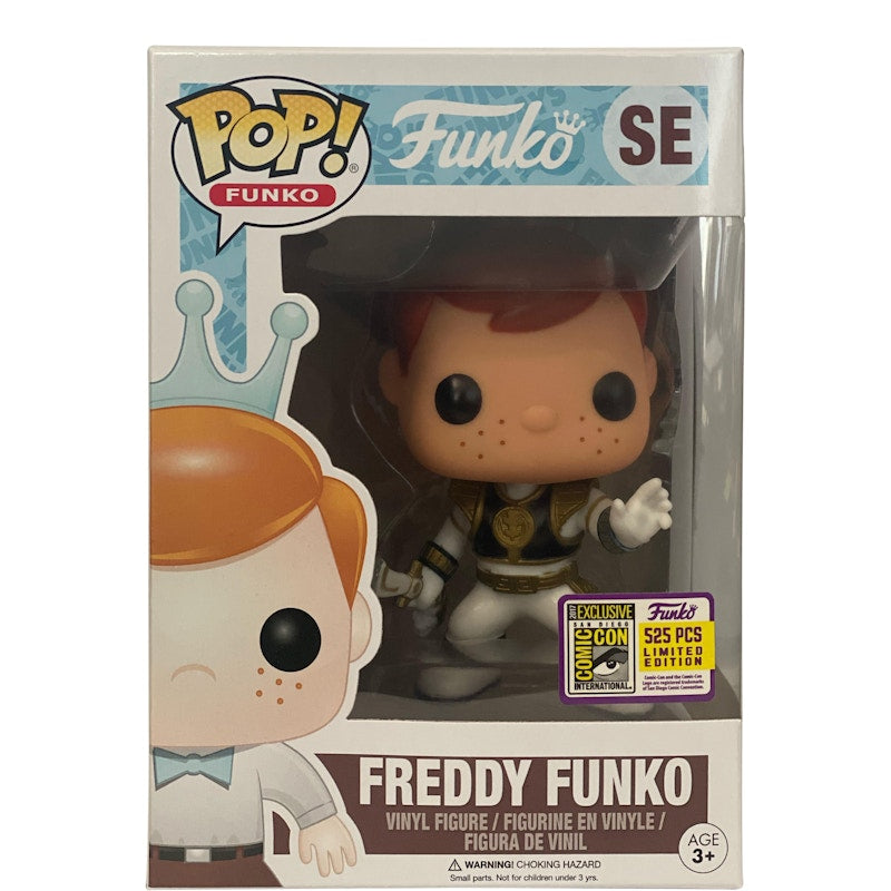 Funko Pop! Freddy Funko (as the White Ranger) (White) SDCC Special Edition