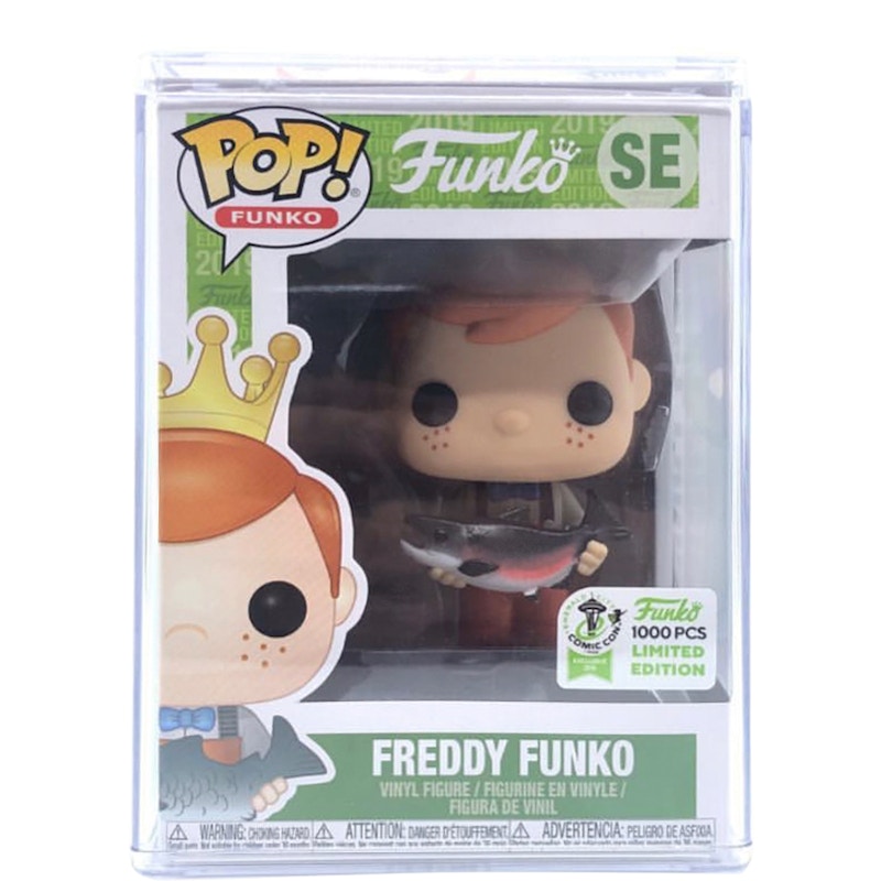 Funko Pop! Freddy Funko with Fish Brown Pants Emerald City Comic Con Special Edition