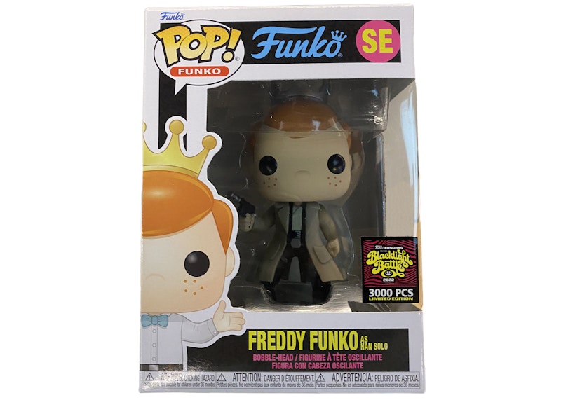 Funko Pop! Fundays Box of Fun Blacklight Battle Freddy Funko As Han Solo Metallic SE (LE 3000)