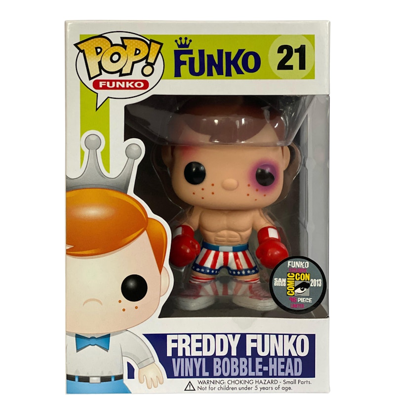 Funko Pop! Funko Freddy Funko Apollo Creed (Bruised) SDCC Bobble-Head Figure #21