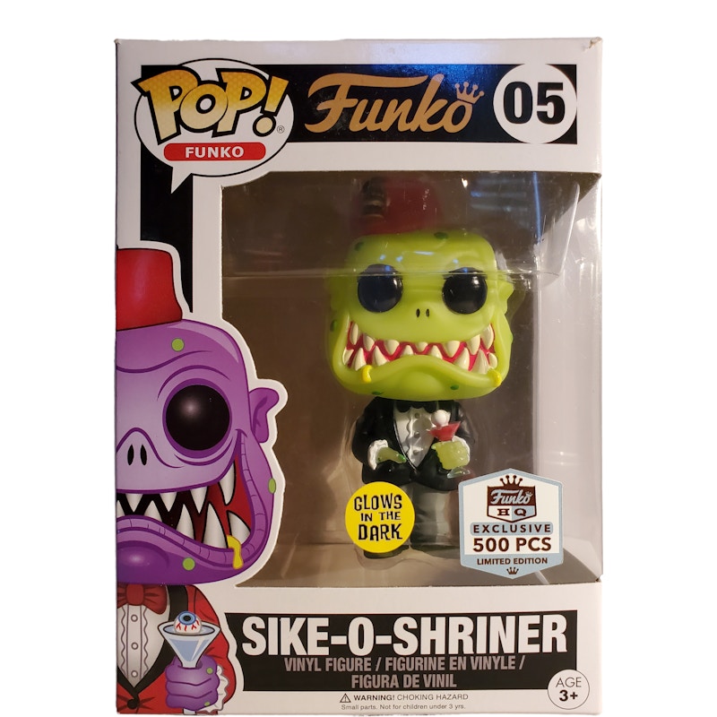 Funko Pop! Funko Sike-O-Shriner (Glow Green) Funko Flagship Store Exclusive Figure #05