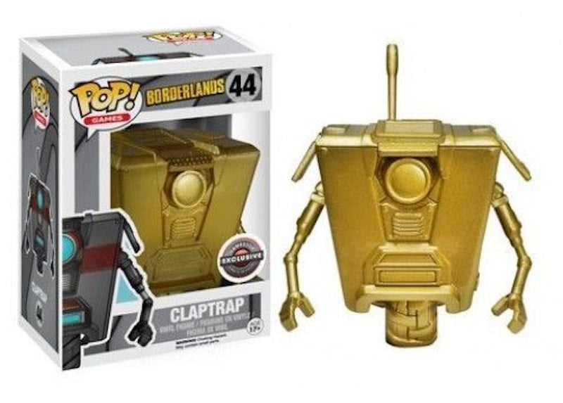 Funko Pop! Games Borderlands Claptrap (Gold) (Chase) Gamestop Exclusive Figure #44