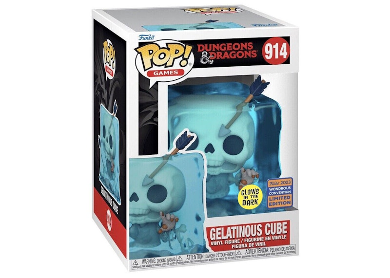 Funko Pop! Games Dungeons and Dragons Gelatinous Cube GITD 2023 Wondrous Convention Exclusive Figure #914