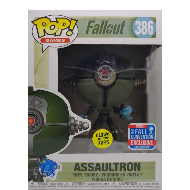 Funko Pop! Games Fallout Assaultron (Glow) Fall Convention Edition Figure #386