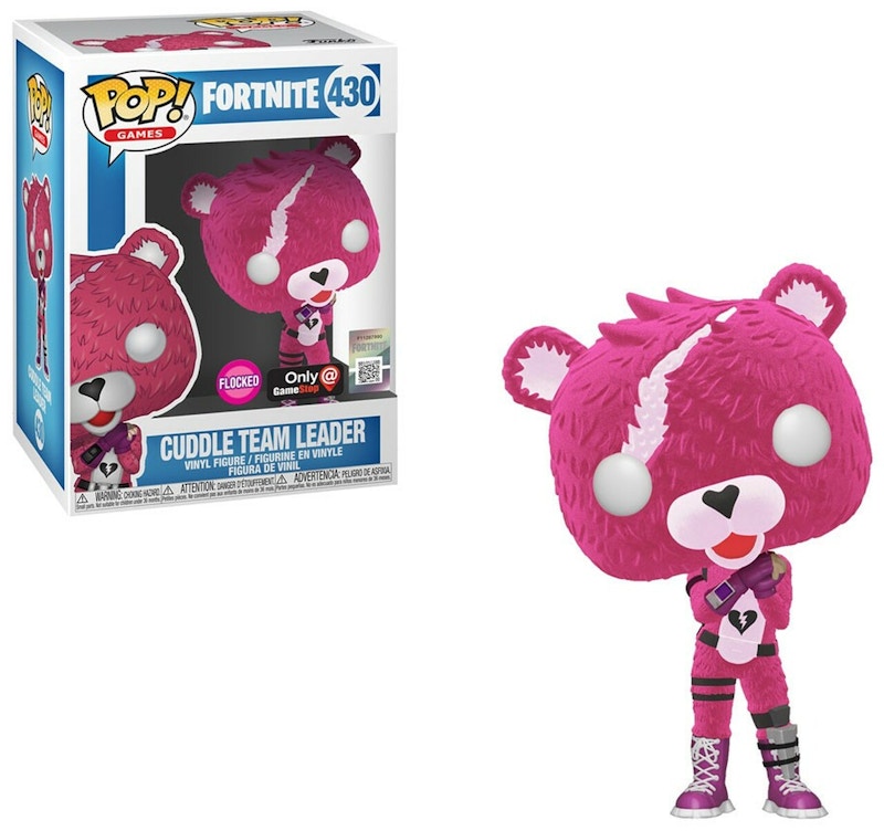 Funko Pop! Games Fortnite Cuddle Team Leader Flocked GameStop Exclusive Figure #430