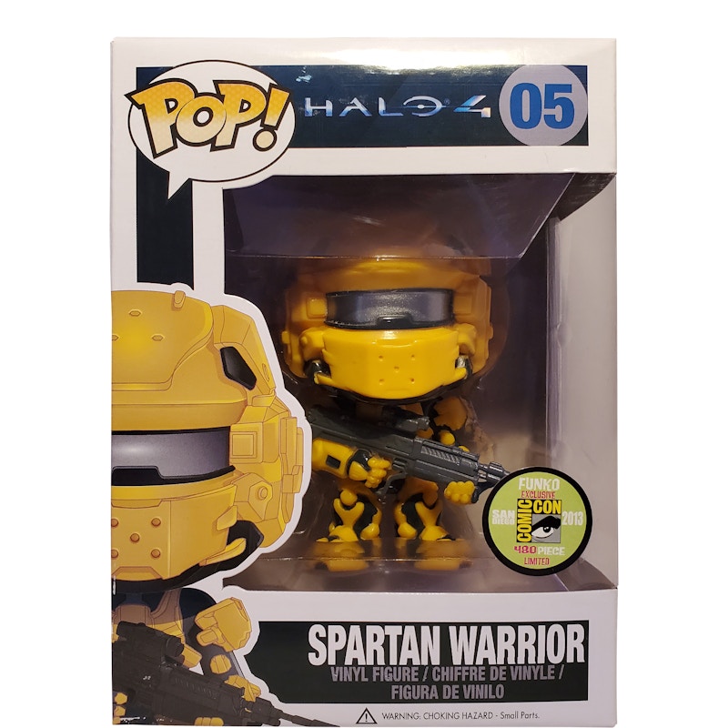 Funko Pop! Games Halo 4 Spartan Warrior (Yellow) SDCC Figure #05