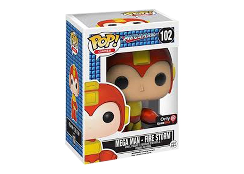 Funko Pop! Games Mega Man Mega Man Fire Storm GameStop Exclusive Figure #102