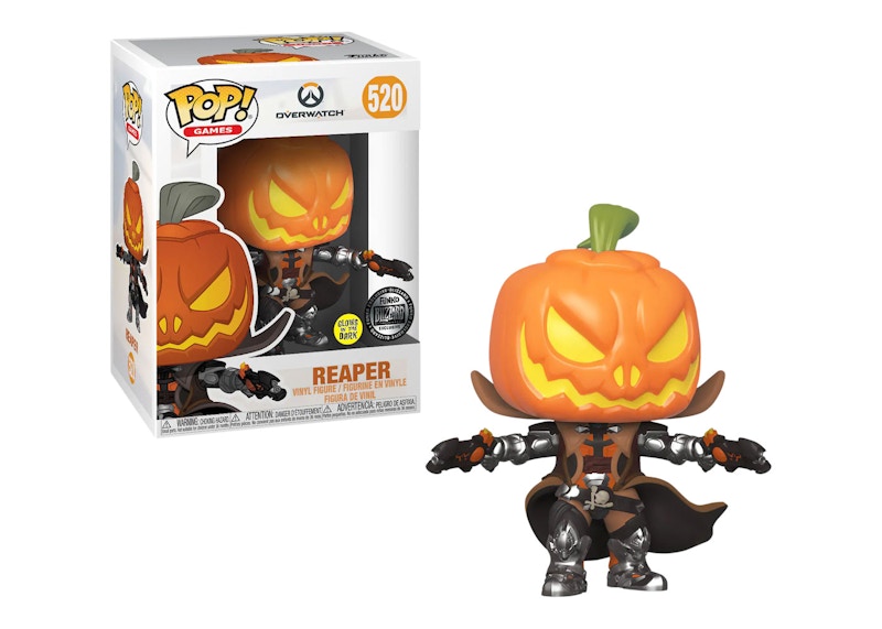 Funko Pop! Games Overwatch Reaper (Glow) Blizzard Exclusive Figure #520