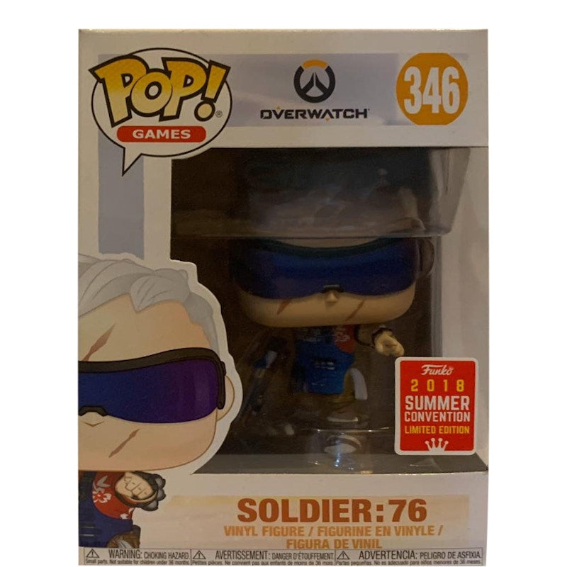 Funko Pop! Games Overwatch Soldier:76 Summer Convention Edition Figure #346