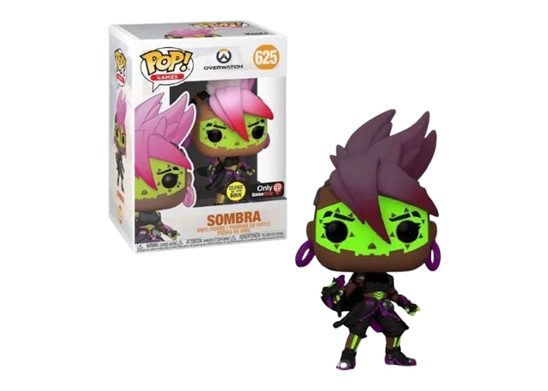 Funko Pop! Games Overwatch Sombra Los Muertos (Glow) GameStop Exclusive Figure #625