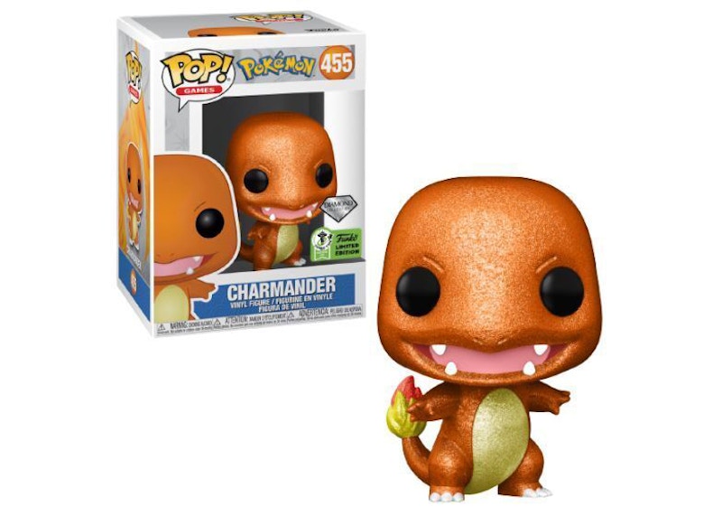 Funko Pop! Games Pokemon Charmander Diamond 2020 ECCC Exclusive Figure #455