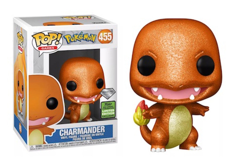 Funko Pop! Games Pokemon Charmander Diamond Collection Spring Convention Exclusive Figure #455