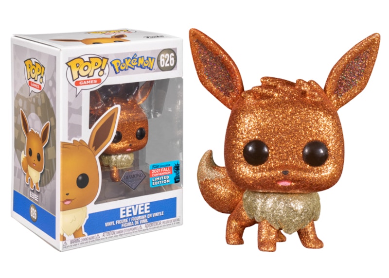 Funko Pop! Games Pokemon Eevee Diamond Collection 2021 Fall Convention Exclusive Figure #626