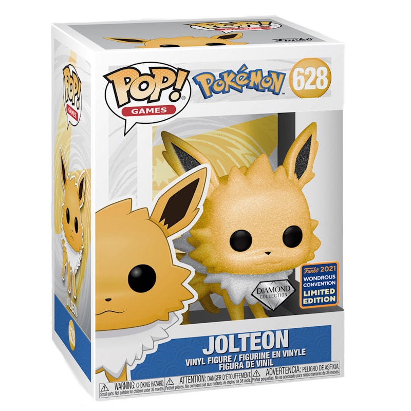 Funko Pop! Games Pokemon Jolteon (Diamond Collection Glitter) WonderCon Exclusive Figure #628