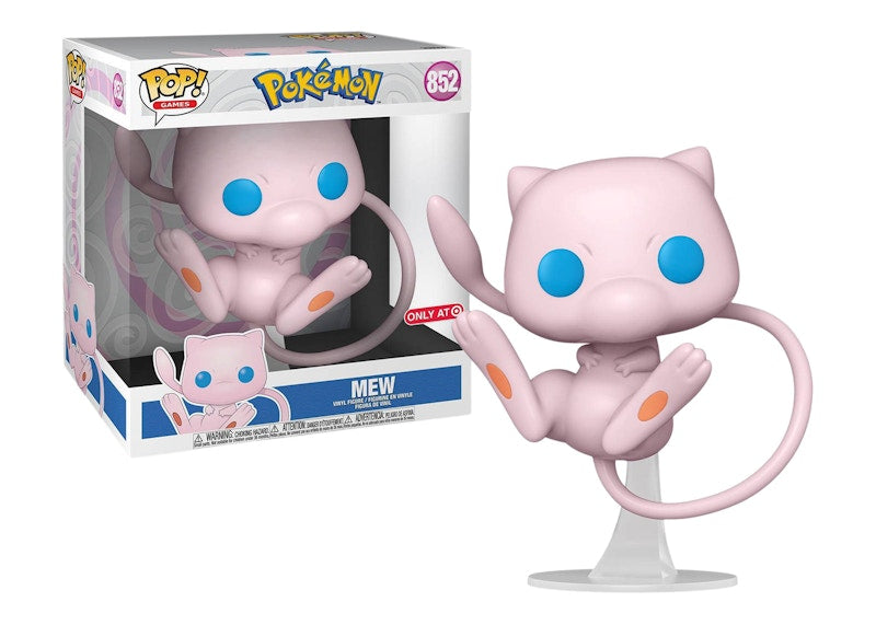 Funko Pop! Games Pokemon Mew Target Exclusive 10 Inch Figure #852
