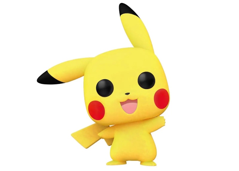 Funko Pop! Games Pokemon Pikachu (Waving) Flocked Zavvi Exclusive Figure #553