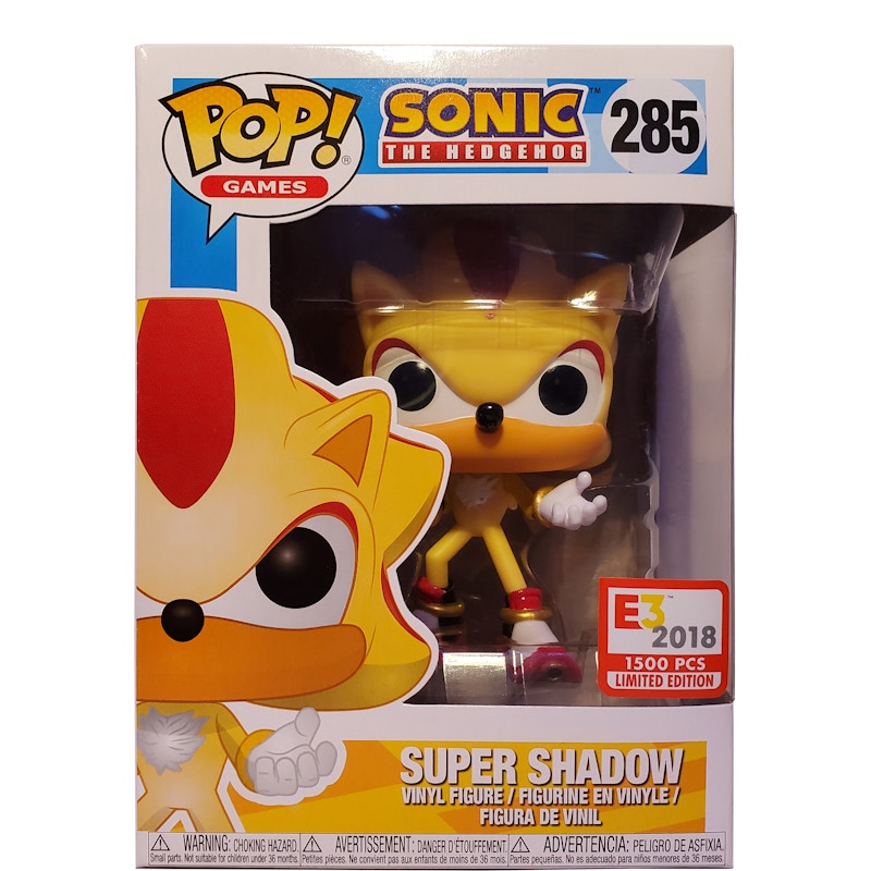 Funko Pop! Games Sonic The Hedgehog Shadow the Hedgehog (Super) E3 Exclusive Figure #285