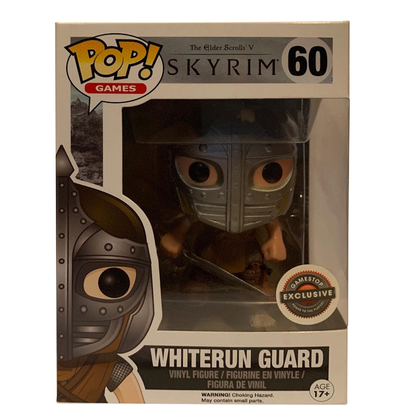 Funko Pop! Games The Glder Scrolls V Whiterun Guard Game Stop Exclusive Figure #60