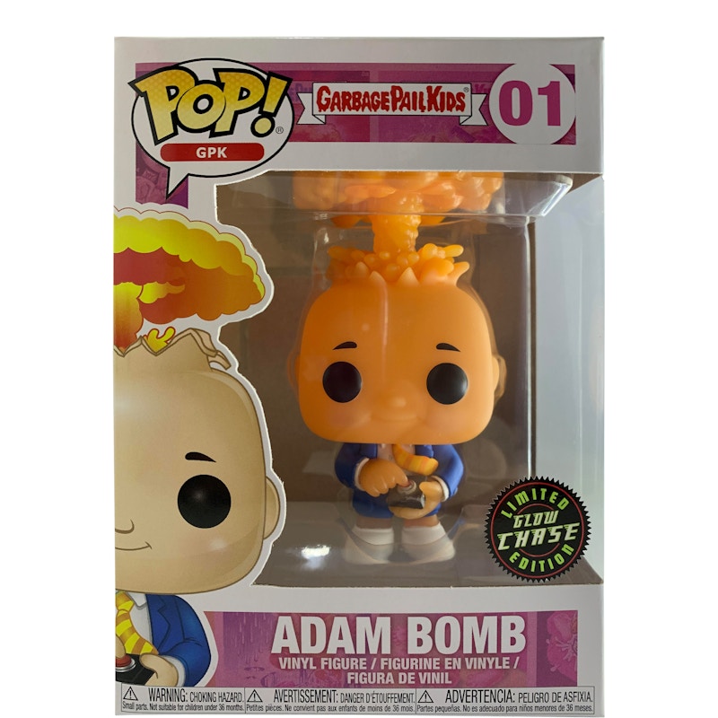Funko Pop! Garage Pail Kids Adam Bomb (Glow) Chase Edition Figure #01